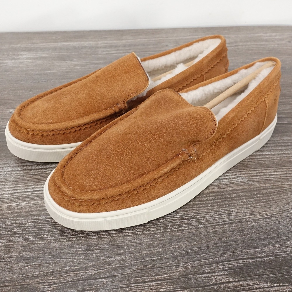 Frye Shoes Womens Size 6 Brown Ivy‎ Venetian Shearli Suede Slippers Warm